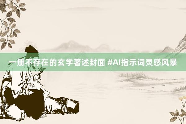 一册不存在的玄学著述封面 #AI指示词灵感风暴
